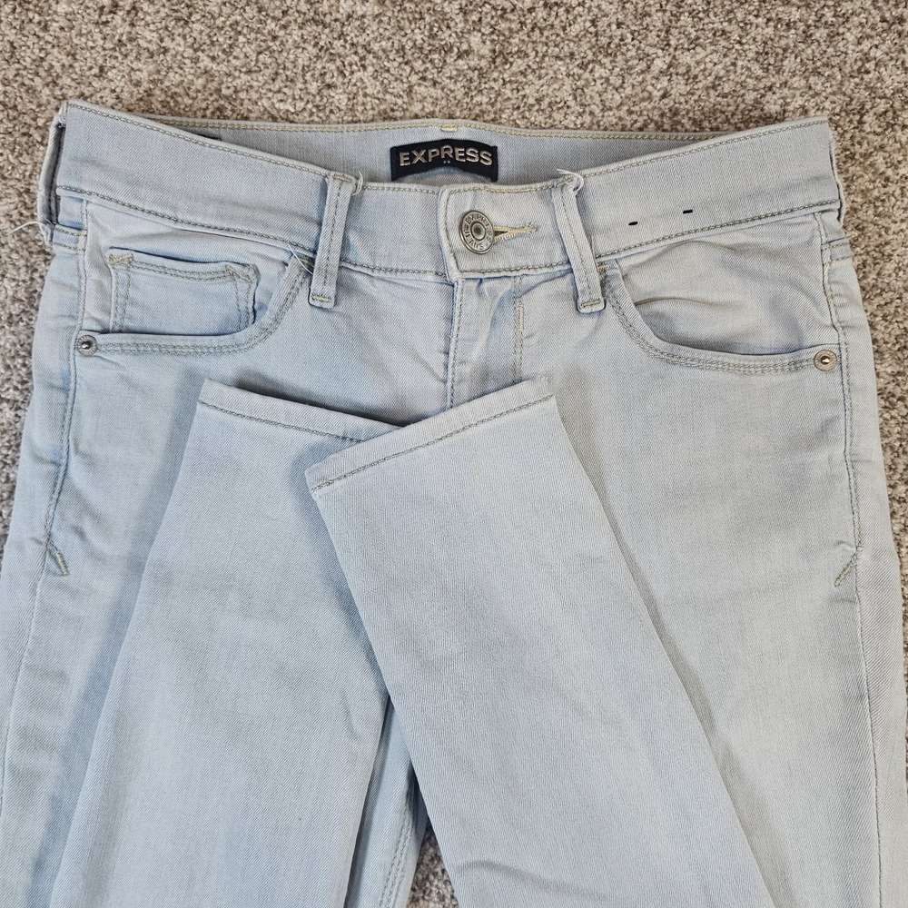 Express Denim Perfect Lift Leggings Jeans Mid Rise Women's Size 2R